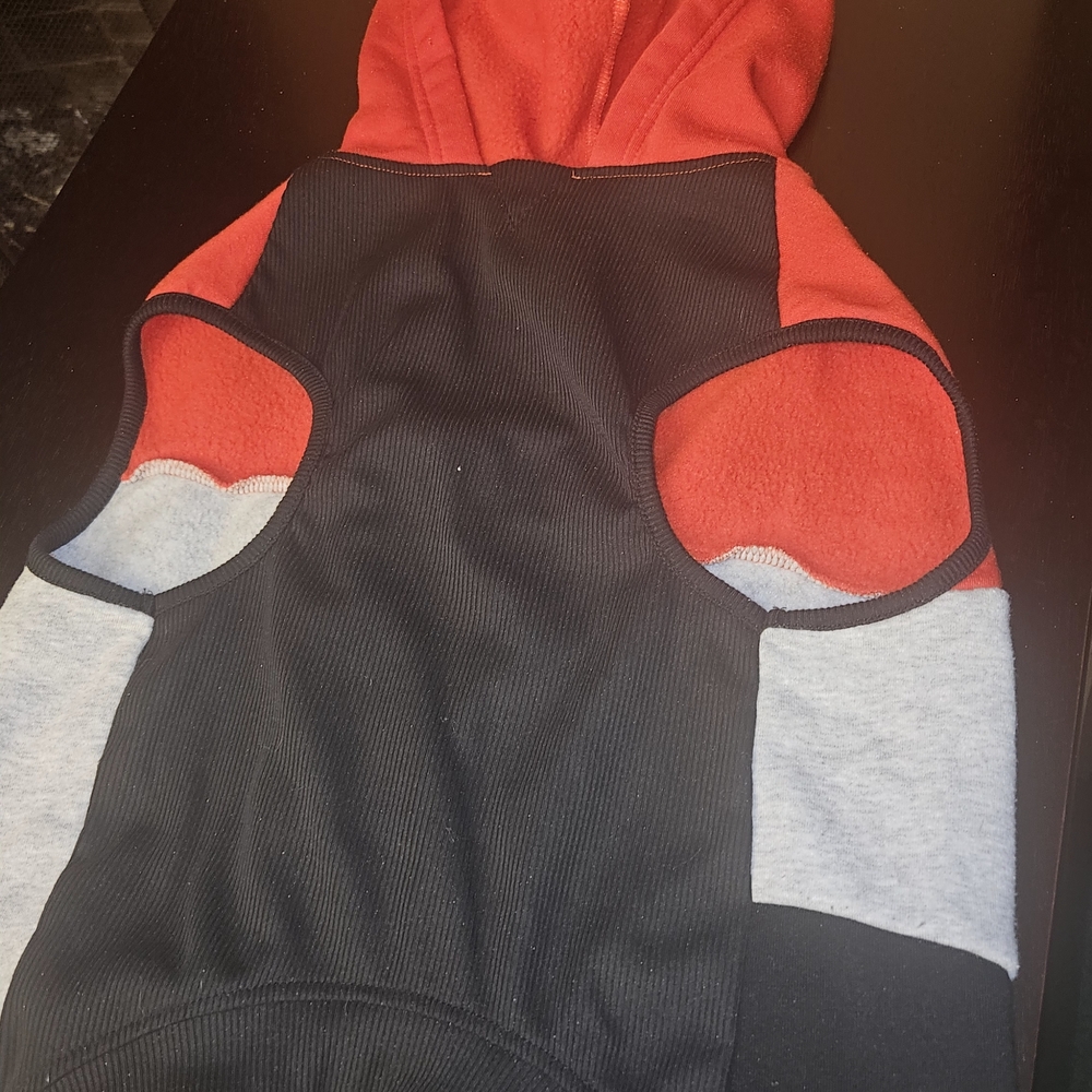 Red and Black Dog Hoodie